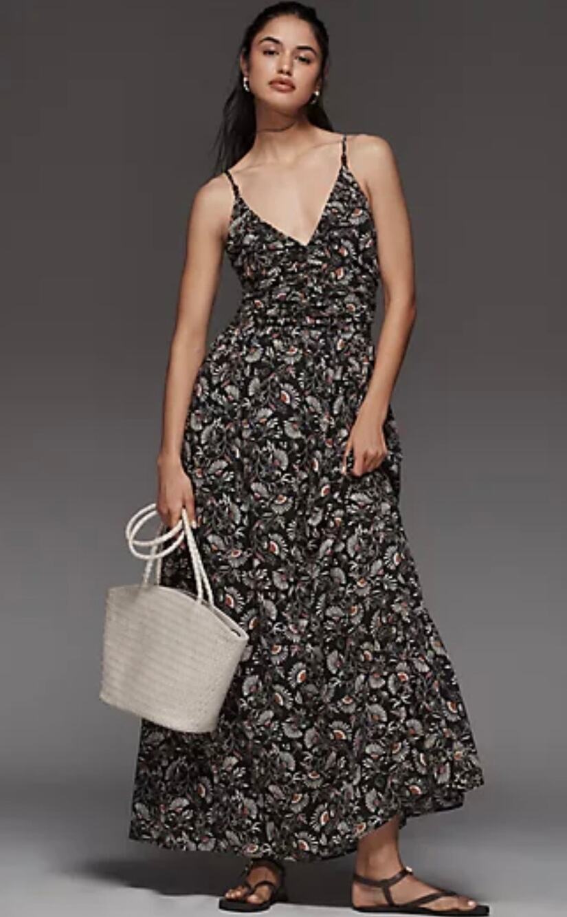 Rails Palm Floral Print A-Line Dress - Size Small